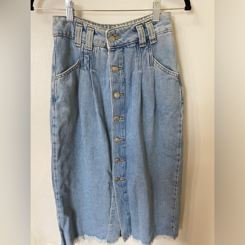 MIDI denim skirt